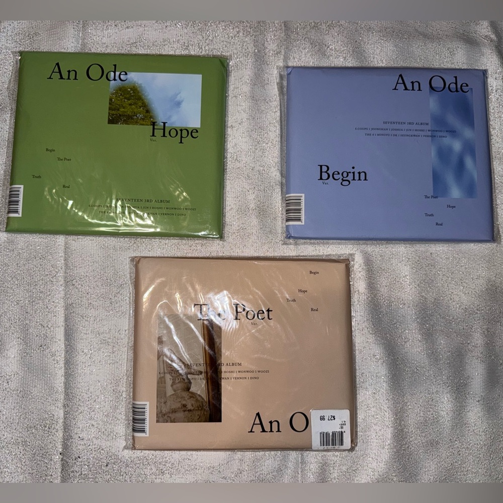 SEVENTEEN 3rd Album - AN ODE [Begin, Hope, and The Poet] bundle